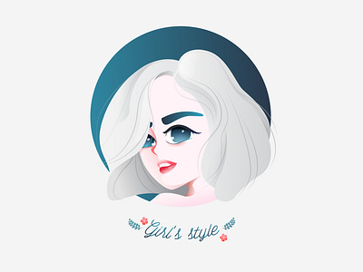 Lovely girl illustration