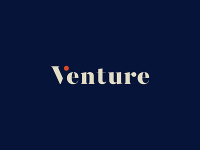 Venture Video logo logotype serif typography video