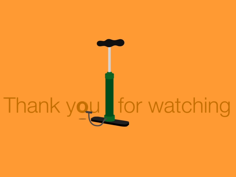 Thank you guys animation bike color flat gif green illustration orange pump