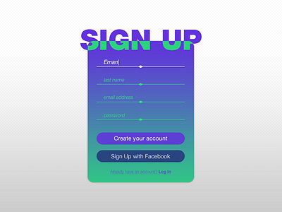 Daily UI - #001 | Sign Up