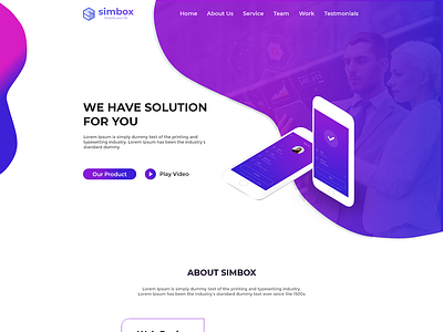 Landing Page -Adobe XD