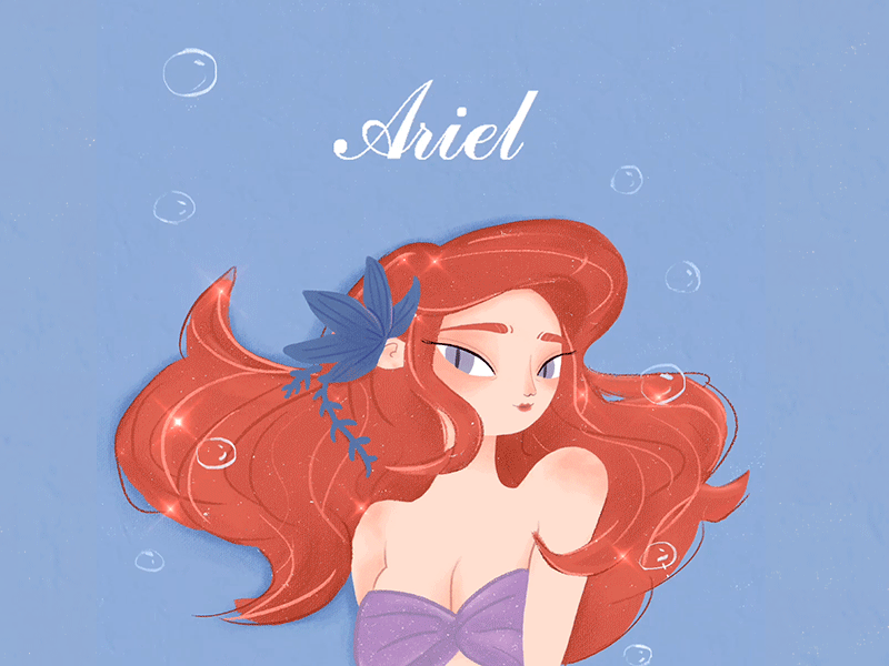 Disney Princess-Ariel figure figure drawing illustration