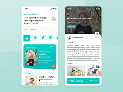 Meetmama article clean discuss ios mama noansa ui uiux