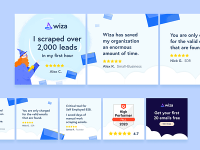 Wiza - Facebook Carousel ad design