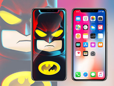 Batman met iPhone X batman iphone x