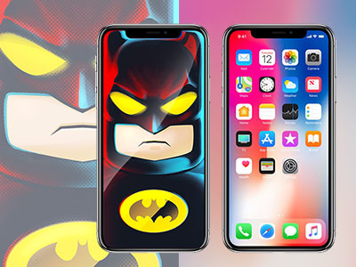 Batman met iPhone X