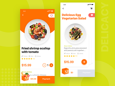 Gourmet Takeaway Platform-2 app design healthy interface ui