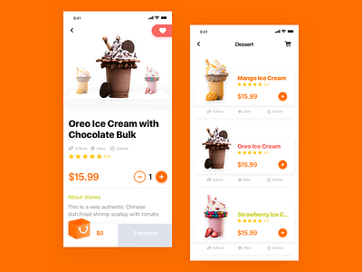 Gourmet Takeaway Platform-3 app delicious food design interface shopping ui
