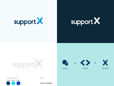 supportX Logo Design