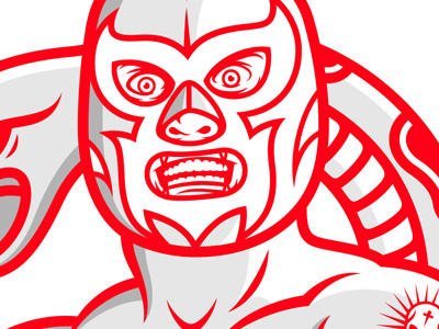 nacho libre mask drawing