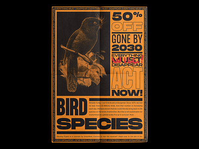 🦉 50% BIRDS GONE BY 2030 🦜