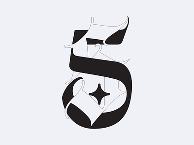 36 days of type 5 36daysoftype blackletter branding editorial design graphicdesign identity design print type typography