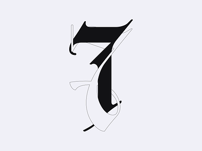 36 Days of Type 7 36daysoftype blackletter branding editorial design graphicdesign identity design logo print print design type typeface typography