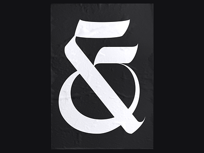 Ampersand & Ligatures blackletter editorial design fraktur graphicdesign poster posterdesign print quarantine type typeface typeface design typography