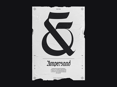 Ampersand Poster blackletter editorial design font design fraktur graphicdesign poster poster design print print design type typeface typography