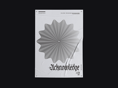 #01 Acknowledge - Poster design