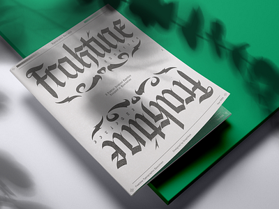 Fraktine Typographic Specimen