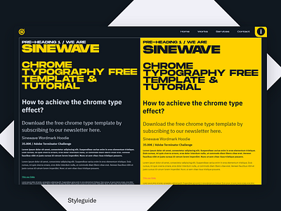 Sinewave Website Redesign