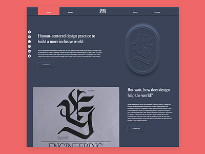 Landing page - Concept Website - Graphikas branding design editorial design identity design landing page self branding typography ui uidesign ux uxdesign visual design web website