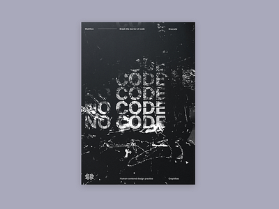 NoCode Poster branding design editorialdesign graphicdesign identity identity design poster typography