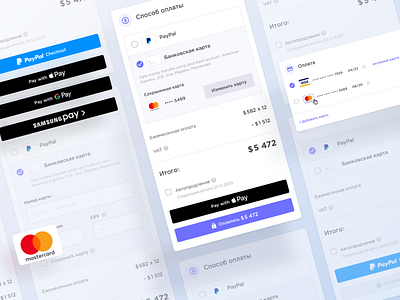 Payment method app apple bank button cards design icon minimal money payment paypal ui ux web