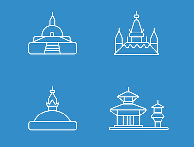 BYO Travel Icons/Nepal app flat icon illustration illustrator minimal ui