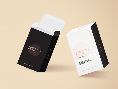 Minimalist packaging black graphic label design mockup packaging design