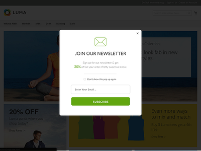 Newsletter Popup Design