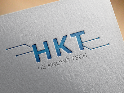 He Knows Tech (HKT) Logo For Blog branding design graphic illustration logodesign
