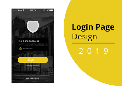 Login Screen Ui/UX animation app design flat graphic icon illustration ios logo logodesign minimal ui ux vector