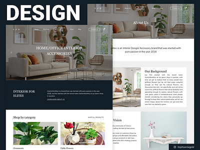 Interior Design Website daily ui ui uiux design web design web development website template wordpress