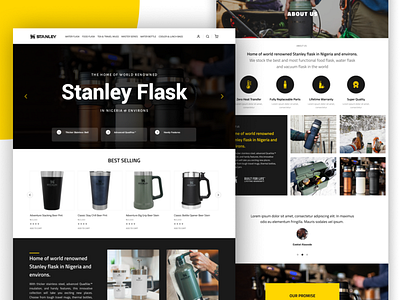 Stanley Flask Naija daily ui e commerce ui uiux design web design web development website template wordpress