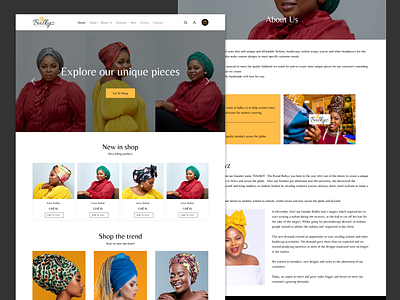 Simple Turban E-commerce website template e commerce fashion templates website