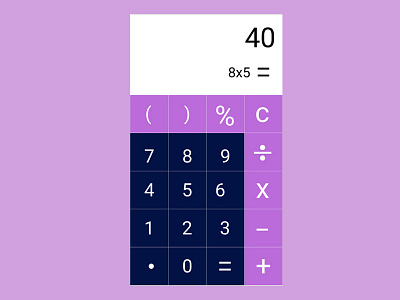 Calculator Design 004 daily ui mobile app responsive web design web development