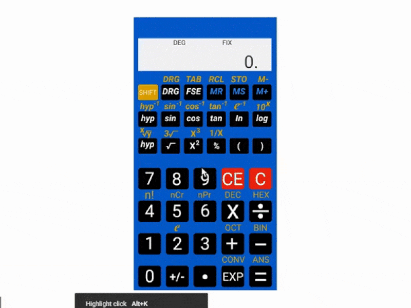 Scientific Calculator Design for Android