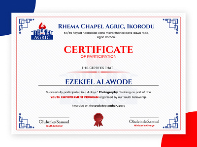 Certificate Template certificate design figmadesign print design