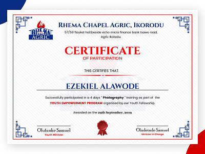 Certificate of Participation certificate design prints