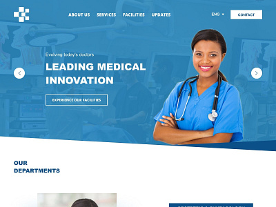 Hospital Landing Page design health hospital landing page