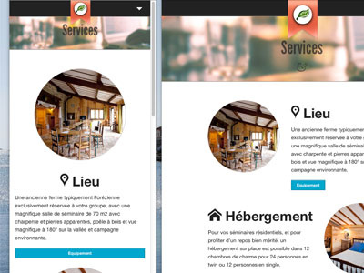 Services page responsive web design rwd