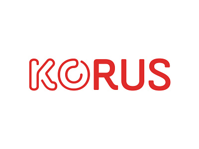 KORUS logo design graphic logo type