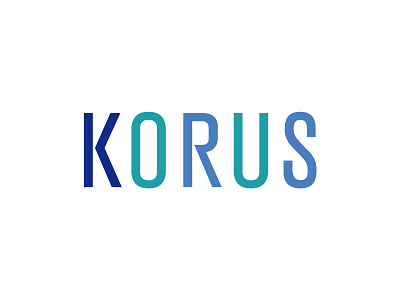 KORUS logo design design letter logo type