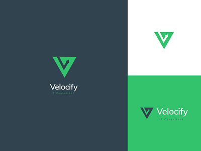 Velocify arrow brand design branding consultant consulting logo graphic design identity identity branding identity design it letter letter logo letter v triangle logo