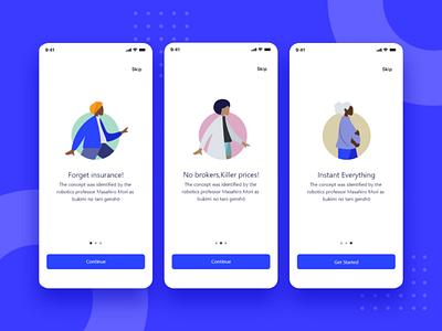 On boarding illustration insurance onboarding onboarding illustration onboarding screens ui ux uxui walking through