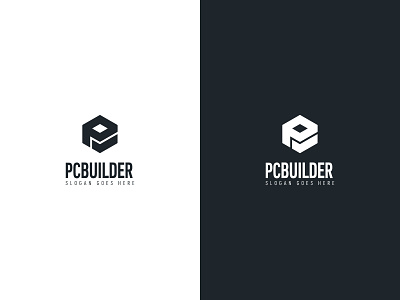 PC Builder Black and White Logo
