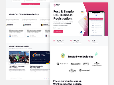 Landing Page: EjadPlus agency landing page homepage homepage design interface landing landing page saas saas homepage saas landing page ui design web website