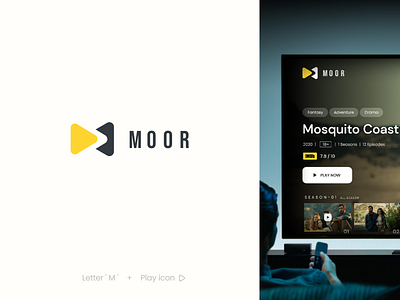 MOOR - Branding animation branding film hbo identity letter m letter m logo logo logotype movies netflix package stream streaming symbol typography