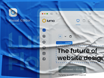 Luma- Visual Editor convas css grid editing editor no code online editor page builder product design ui web builder webflow wix