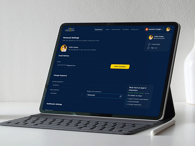 StockTreasury | User Profile Settings