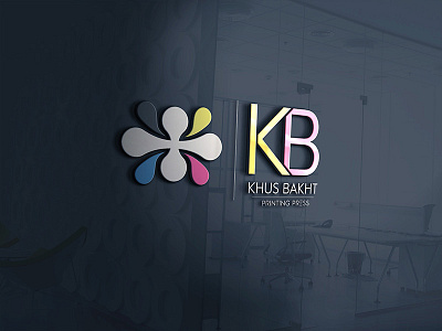 KB CREATIVE LOGO DESIGN creative design dynamic design kb letter logo design printing press