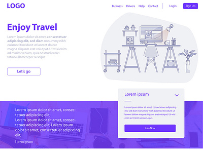 Travel Landing Page Design